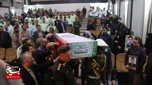 تشییع پیکر مطهر شهید گمنام در اولین یادواره شهدای انتظامی شهرستان  شادگان