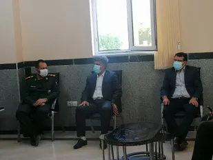 دیدار فرماندار با فرمانده سپاه ناحیه  سپاه بستک به مناسبت هفته بسیج