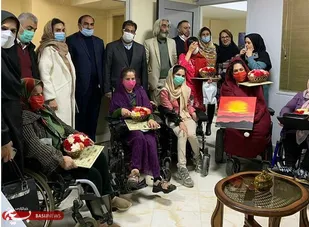 تجلیل مدیرعامل سازمان بهشت زهرا(س)از معلولین باغ فرشته
