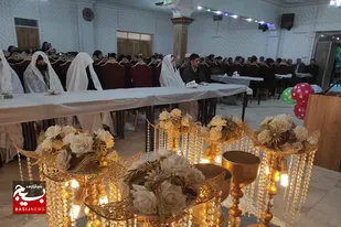 برگزاری جشن ازدواج نوعروسان کبودراهنگی به همت مرکز خیریه آبشار عاطفه&zwnj;ها