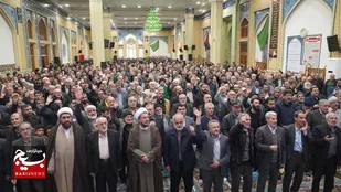 مراسم گرامیداشت چهلمین روز شهادت شهدای امنیت و مردمی استان قزوین