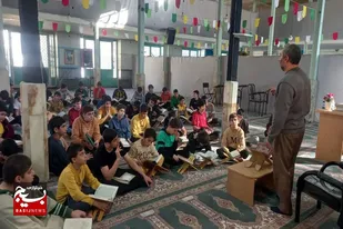 مراسم معنوی اعتکاف دانش&zwnj;آموزی در ملایر