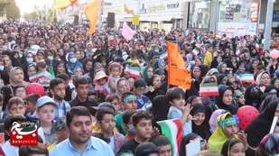 همخوانی سلام فرمانده 1 و 2 با حضور حاج ابوذر روحی در  شهر بهارستان