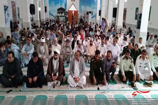 دیدار جمع کثیری از بسیجیان کنارک با رهبر معظم انقلاب به صورت ارتباط زنده تصویری