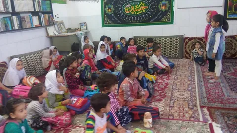 برپا شدن مهد در پایگاه عفاف حوزه عصمتیه یزد