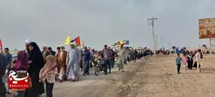 تجمع مردم خوزستان در حمایت از مردم مظلوم و مقاوم غزه  در مرز بین المللی شلمچه