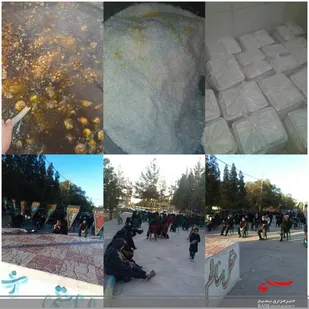 توزیع  ۴۵۰ پرس غذا گرم توسط پایگاه نرجس حوزه الزهرا ماهان بین نیازمندان