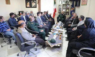 دیدارمسئولان بخش جونقان با فرمانده سپاه استان