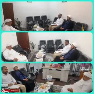 دیدار صمیمی مسئول نمایندگی ولی&zwnj;فقیه سپاه بندرلنگه&nbsp;با امام جمعه اهل سنت شهرستان بندرلنگه