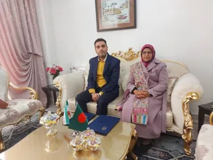 نشست رایزنی همکاری&zwnj;های بین المللی دانشگاه صنعتی شاهرود و راج شاهی بنگلاش