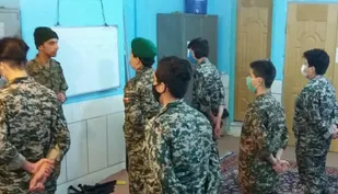 اجرای گشت رضویون در پایگاه بسیج کربلا