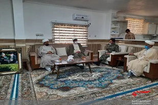 دیدار روحانیون شهرستان راسک با فرمانده سپاه