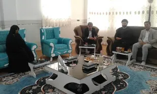 دیدار با خانواده شهید فرهنگی در بخش فلارد لردگان