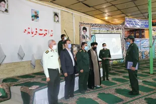 برگزاری تکریم و معارفه فرمانده سپاه ارزوئیه