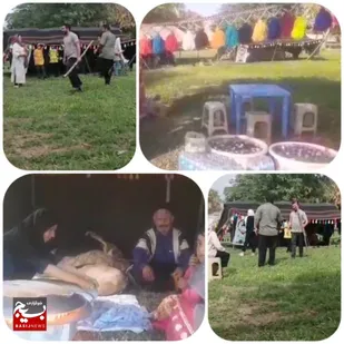 نوروزگاه عشایری گتوند(صالح شهر)در حال خدمت رسانی به مسافران نوروزی