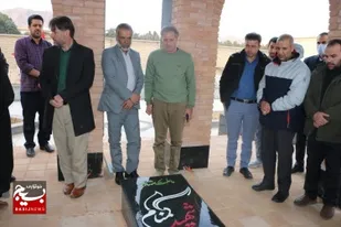 مراسم چهلمین روز تدفین شهید گمنام در دانشگاه علوم پزشکی شاهرود