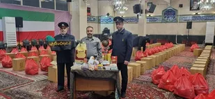 تهیه و توزیع 313 سبد کالا بین نیازمندان توسط حسینیه حجت، نازی آباد
