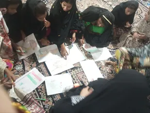 مسابقات نقاشی کودکان در پایگاه حدیث برگزار شد