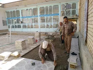 بهسازی مسجد جامع روستای عیسی آباد