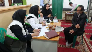 ویزیت رایگان ۷۰۰ نفر از اهالی روستای کانرود انجام شد