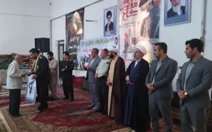 مراسم تجلیل از پیشکسوتان جهاد و شهادت در باروق برگزار شد