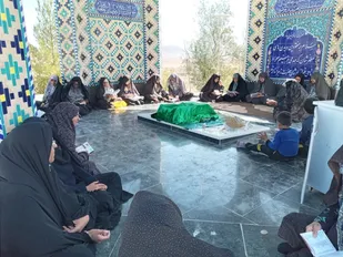 برگزاری مراسم شهادت حضرت رقیه (س) در تپه نورالشهدای روستای دولت آباد