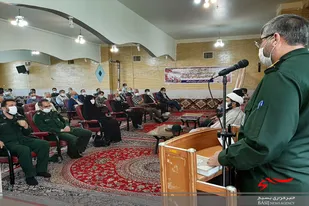 دیدار اعضای شورای دفاع مقدس و پیشکسوتان اسدآباد با امام جمعه این شهر