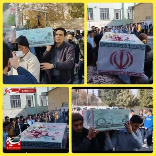 حضور شهید گمنام در دبیرستان امام خامنه&zwnj;ای شاهرود+ تصاویر