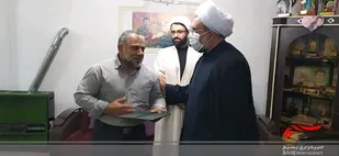 دیدار حجت الاسلام تسخیری با خانواده شهید شیخ الاسلامی