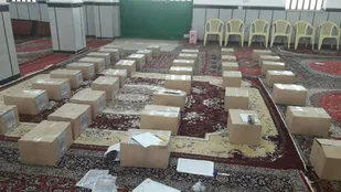 توزیع ۱۰۰ بسته معیشتی در روستای ابر شاهرود