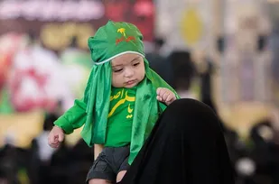 لبیک شیرخوارگان حسینی ایلام به حضرت علی اصغر (ع)