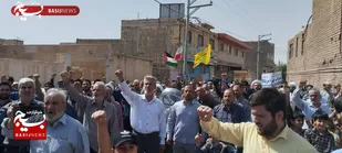 برگزاری راهپیمایی قنواتی ها در حمایت از مردم فلسطین و لبنان