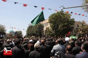 قابی ماندگار از قافله عزاداری نیروهای مسلح در روز ۲۸ صفر