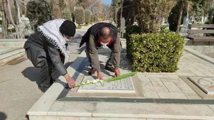 مزار شهدای غیرایرانی دفاع مقدس در مشهد غبارروبی شد