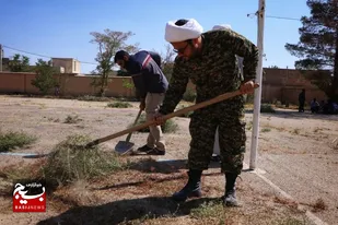 اردوی جهادی یک روزه در روستا لاسجرد برگزار شد