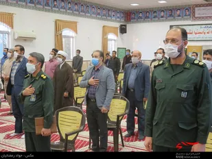 آئین تکریم و معارفه فرماندهان سابق و جدید حوزه بسیج الهادی دامغان