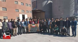 بازدید بسیجیان دانش آموز از کارخانه آرد لردگان