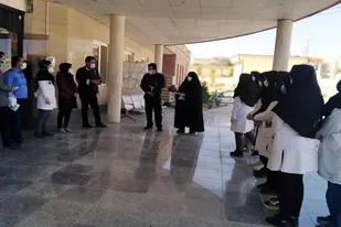 تجلیل از کادر درمان بیمارستان شهر دوزه بخش سیمکان