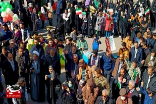 برگزاری راهپیمایی یوم الله ۲۲ بهمن در سامن