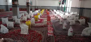 توزیع 100 بسته مواد غذایی در بجنورد