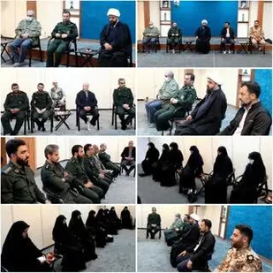 دیدار فرمانده سپاه و بسیجیان پیشوا با امام جمعه