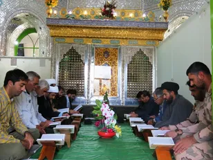 آئین غبار روبی ضریح مطهر امامزاده شیلگان