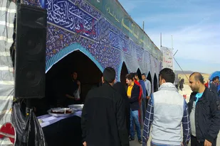 بزرگ&zwnj;ترین موکب مردمی در روستای روعان