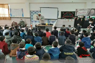 مکتب سردار سلیمانی در آموزشگاه شهید امامی سرخه روایت شد