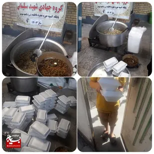 پخت غذای گرم درشهرک علم الهدای شوشتر