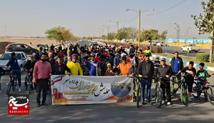 شکوه پیوند &laquo;پدر و پسرها&raquo; با رکاب&zwnj;زنی در تربت&zwnj;جام از نگاه دوربین بسیج