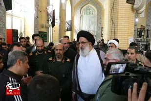 بازدید امام جمعه کرج و فرمانده سپاه امام حسن مجتبی (ع) از نمایشگاه اُسوه +تصاویر