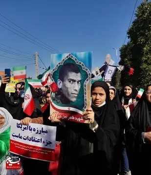 سنگ تمام روستاییان آبادان و خرمشهر در راهپیمایی ۲۲ بهمن
