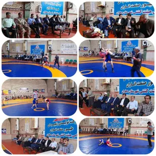 برگزاری مسابقات کشتی  در شهرستان دهلران