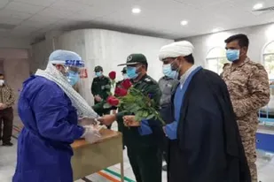 تقدیر سپاه گراش از پرستاران بخش کرونا